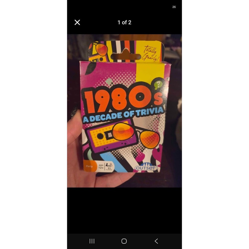 1980s Trivia Card Game